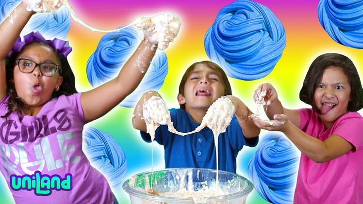 Giant DIY Foam Slime FAIL???  | UniLand Kids
