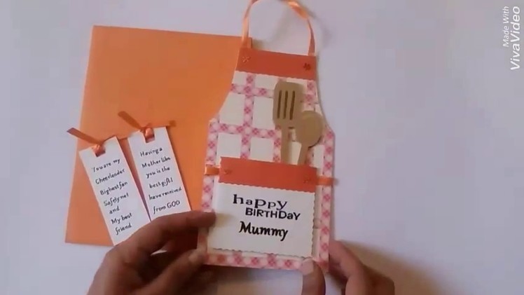 Handmade birthday card for mother, mom, mummy, mother in law