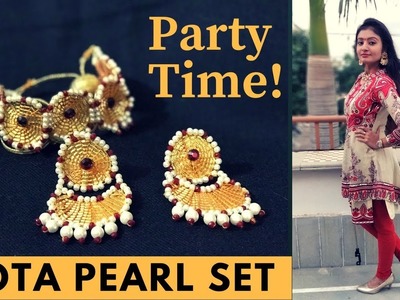 Handmade Gota Jewellery Set | Full Tutorial | Latest Design by Live Creative