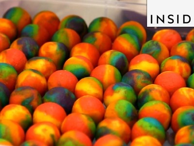 How Rainbow Cake Balls are Made