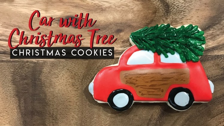 How to decorate a car with a Christmas tree cookie
