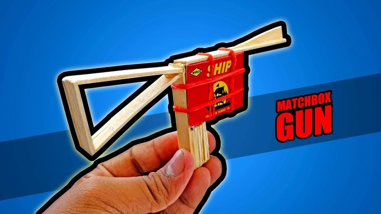 How To Make A Matchbox Gun That Shoots || Simple DIY Gun. Pistol