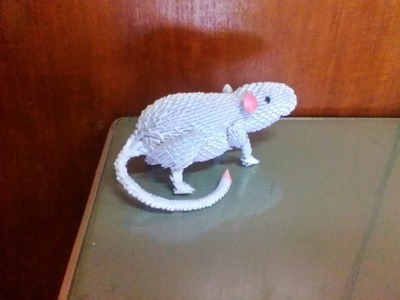 HOW TO MAKE ORIGAMI 3D MOUSE. RAT. TIKUS