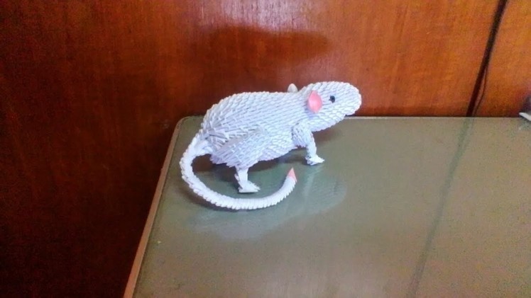 HOW TO MAKE ORIGAMI 3D MOUSE. RAT. TIKUS