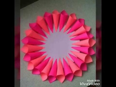 How to make Rainbow flower from sticky notes