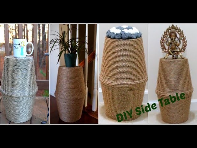 How To Make Side Table From Waste Materials || Easy DIY || Best out Of Waste || Inspiration Kidzone
