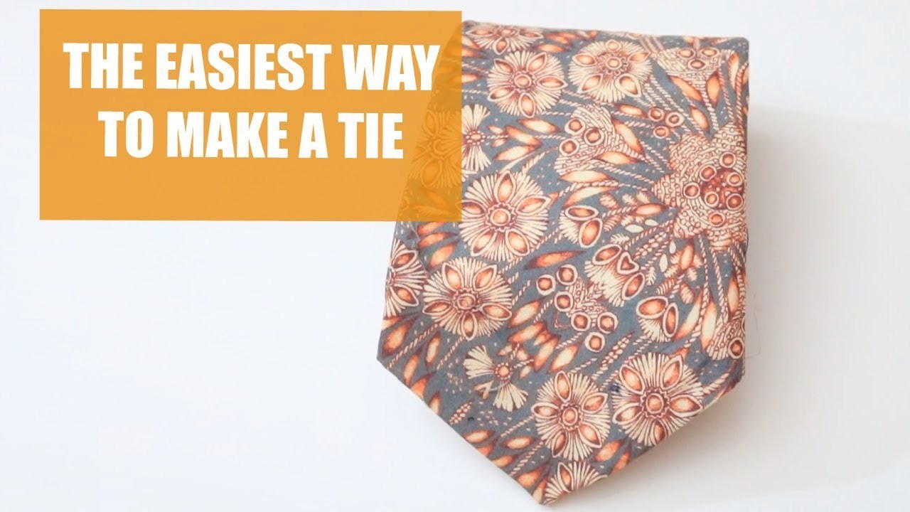 How to Sew a Tie, Easy Sewing Tutorial