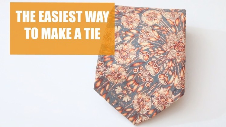 How to Sew a Tie | Easy Sewing Tutorial
