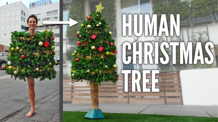 Human Christmas Tree