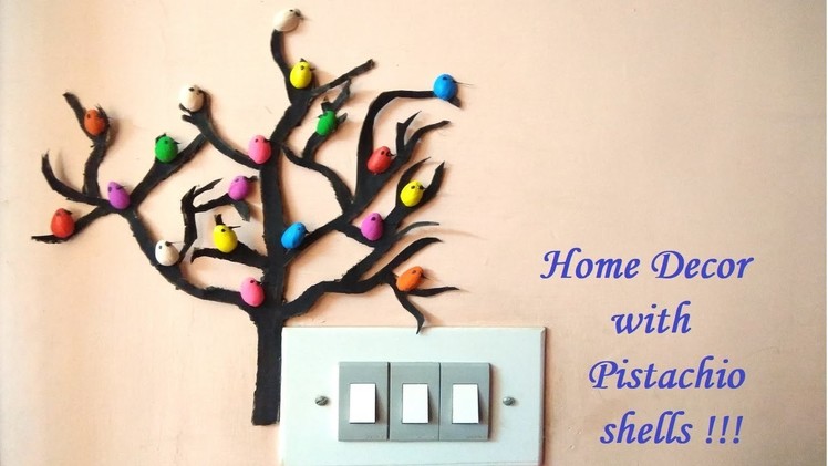 Inexpensive DIY cardboard tree with Birds- Home Decor | Best out of waste
