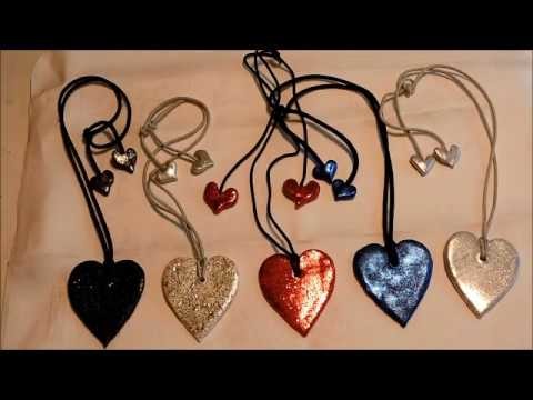 Kaye's Polymer Clay hearts