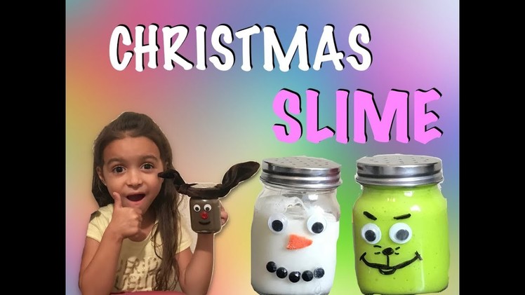 Mya Makes Christmas Slime