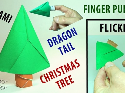 Origami Dragon Tail Claw Christmas Tree Flicker