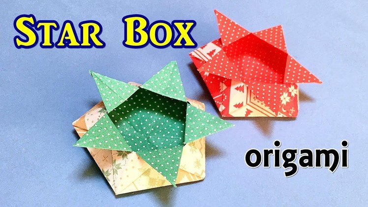 Origami Tutorial : 5 Pointed Star Box | Origami Useful Items Easy but Cool with 1 Paper
