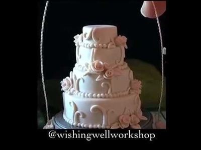 Polymer Clay Miniature Wedding Cake Replica, Polymer Clay Miniature Cake, Clay Cake