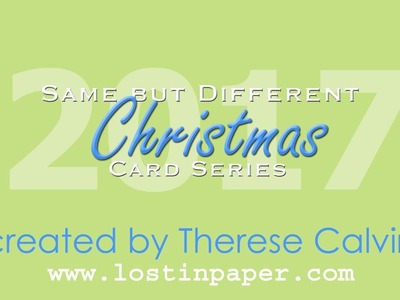 Same But Different Christmas Card Series - One Stencil Masculine Card Designs!