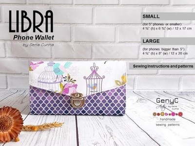Sewing the Libra Phone Wallet by Farida Jararah