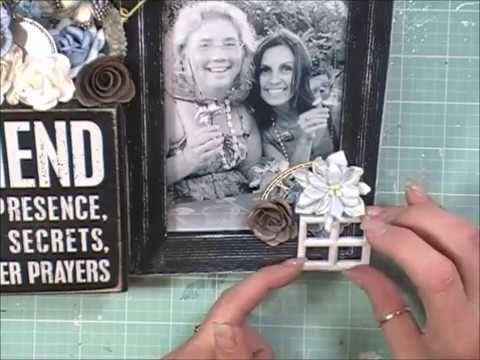 Shabby Chic diy Home Decor Photo Frame (DT Project for Reneabouquets)