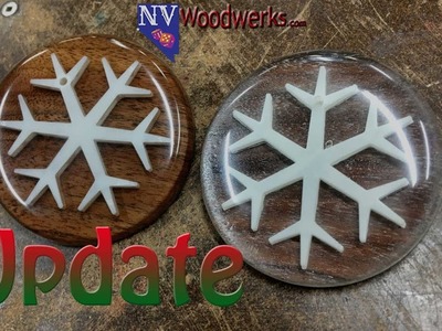 Snowflake Christmas Ornament Update - 5 Minute Epoxy For the Win!