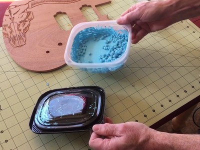 Using Oven Baked Polymer Clay For Inlay On A Guitar