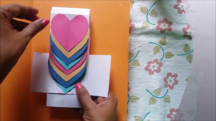 Very easy : How to make New year greeting card for 2018. DIY.പുതുവത്സരാശംസ കാർഡ്. puthuvalsara card