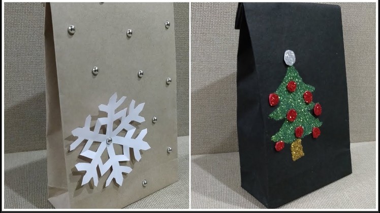 Ways to decorate your PAPER BAG (CHRISTMAS and HOLIDAY SPECIAL)