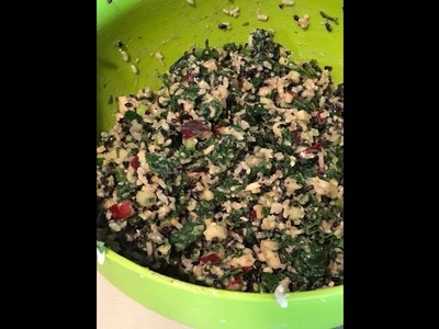 Winter Rice Salad - perfect for vegan christmas potlucks