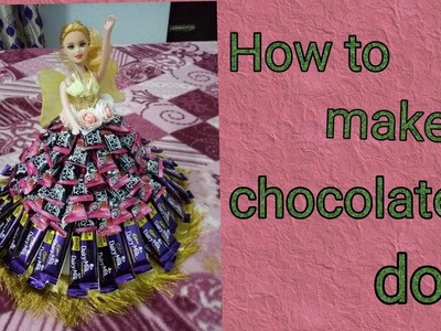 53. DIY chocolate candy doll.how to make candy dress