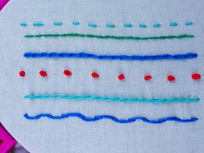 6 Basic stitches for beginners hand embroidery|Rose World