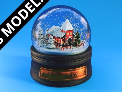 Blender tutorial: Snow globe