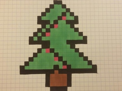 Christmas Draw - Christmas tree (pixel art)