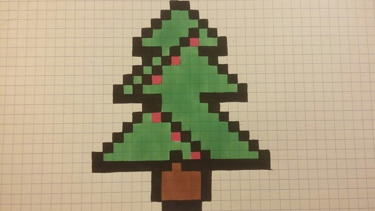 Christmas Draw - Christmas tree (pixel art)