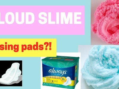 CLOUD SLIME WITHOUT FAKE SNOW! USING PADS!