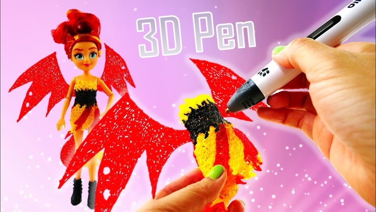 Custom DIY Evil Sunset Shimmer Transformation Custom Dress with Dikale 3D Pen for Kids