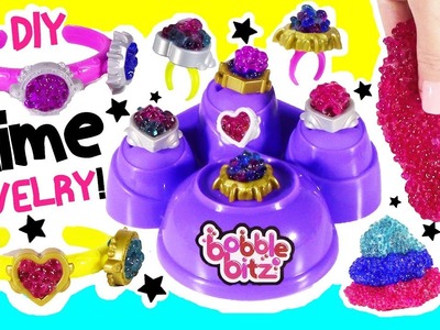 DIY Crunchy SLIME Jewelry Kit! Slime You Can Wear! Make Charms & Bracelets with SLIME! Surprises!