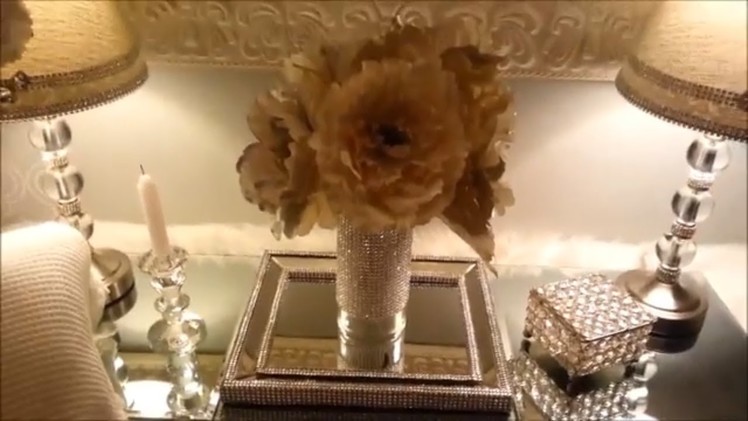 DIY Dollar Tree Bling out Your Vases for only Two Dollars!
