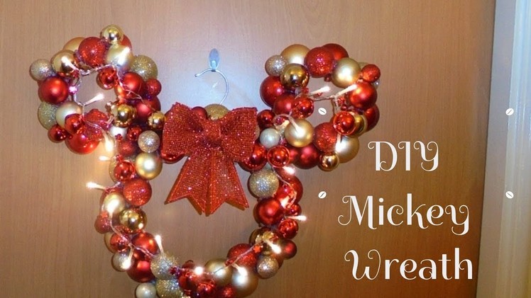 DIY Mickey Mouse Wreath