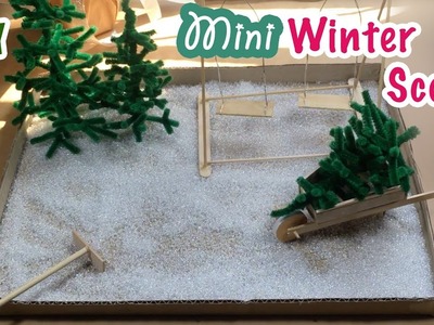 DIY Miniature Winter Scene | How to make miniature Winter Scene