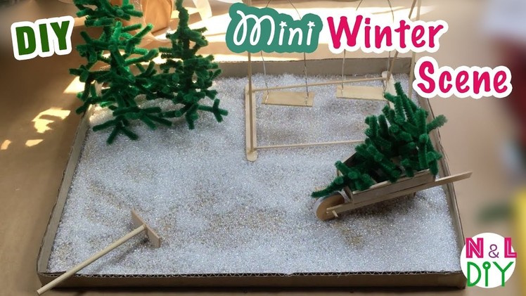 DIY Miniature Winter Scene | How to make miniature Winter Scene
