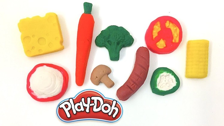 DIY Play-Doh Learn Make Vegetables Carrot Broccoli Sausage Toy Soda