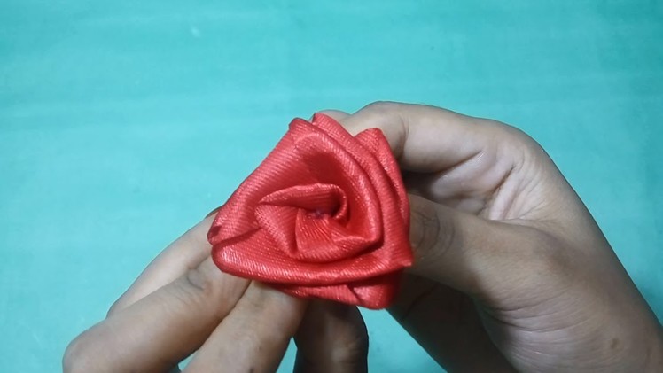 DIY Ribbon Rose Flower | How to Make Satin Ribbon Roses