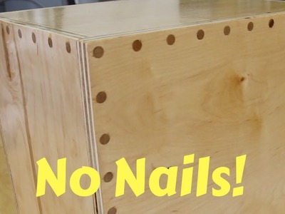 DIY wooden box without nails or screws