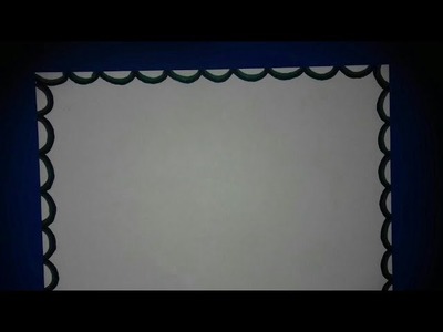 Easy border designs on paper for assignments| simple border designs for school projects| on paper