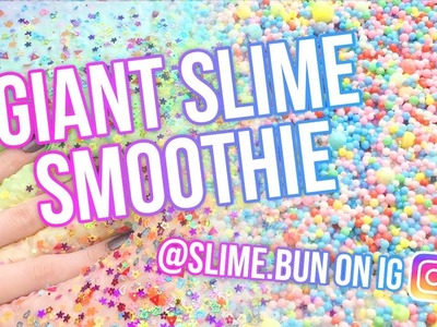 GIANT SLIME SMOOTHIE ODDLY SATISFYING ASMR - slime.bun