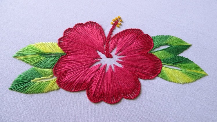 Hand Embroidery | China Rose Embroidery | Hand Embroidery Designs #18