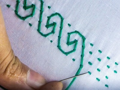 Hand Embroidery Nakshi Katha Design video tutorial|basic nakshi katha design