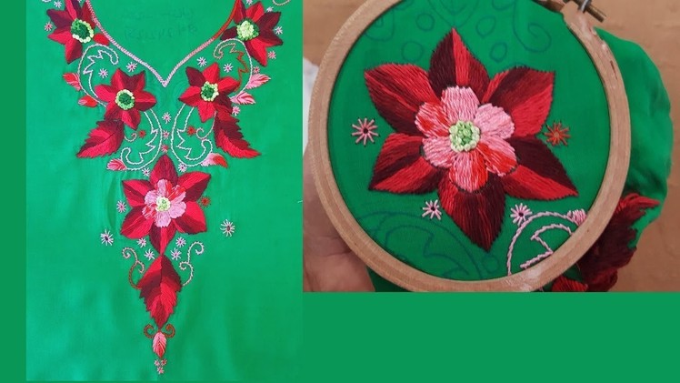 Hand embroidery pola tanka by Romanian stitch beautiful embroidery work