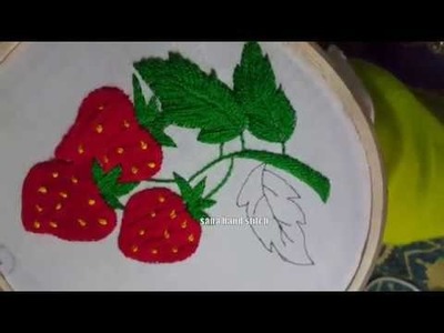 Hand embroidery romania strawberry stitch designs