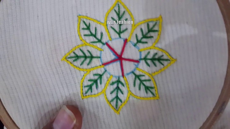 Hand Embroidery woven wheel  Beautiful embroidery flower designs by ANCHOR THREAD FLOWER STITCH