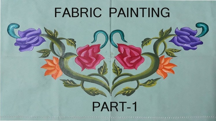 Handwork.Fabric Painting Tutorial(part 1).Bed Sheet Design.Disha Handwork Gallery#50